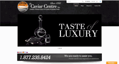 Desktop Screenshot of caviarcentre.com