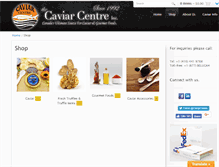 Tablet Screenshot of caviarcentre.com